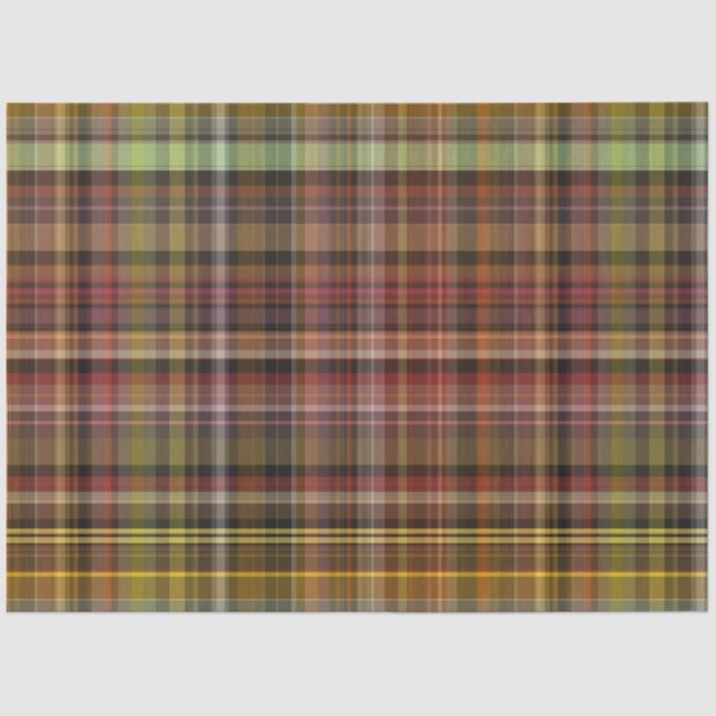 Autumn Plaid Series Design 20 Tissue Paper (Front)