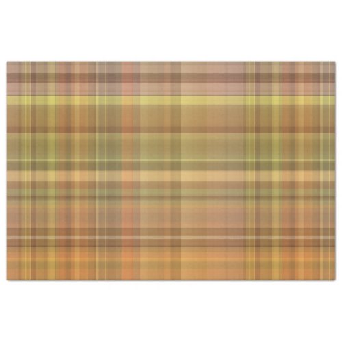 Autumn Plaid Series Design 21 Tissue Paper