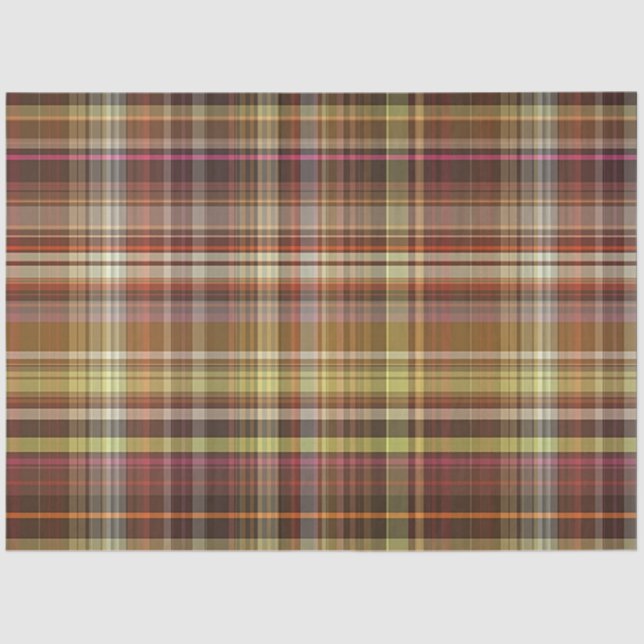 Autumn Plaid Series Design 24 Tissue Paper (Front)