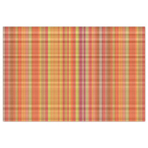 Autumn Plaid Series Design 26 Tissue Paper