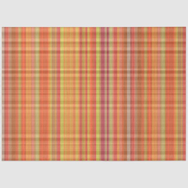 Autumn Plaid Series Design 26 Tissue Paper (Front)