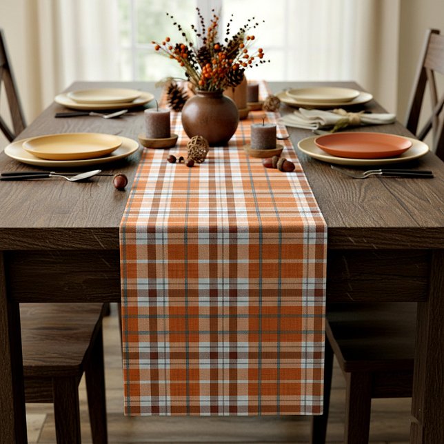 Autumn plaid short table runner (Creator Uploaded)