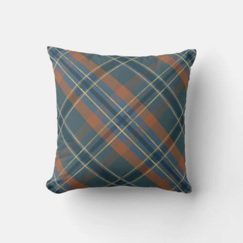 Autumn Plaid  Throw Pillow