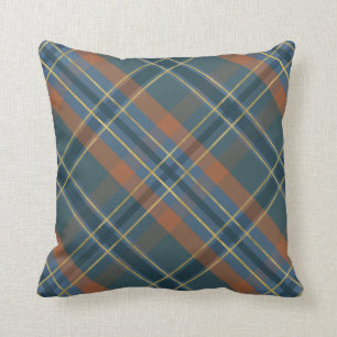 Autumn Plaid  Throw Pillow