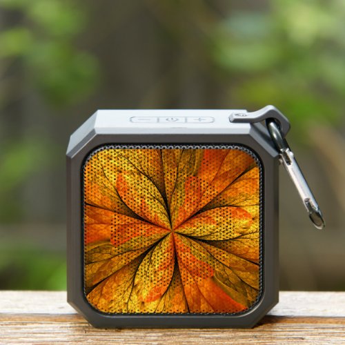 Autumn Plant Modern Abstract Fractal Art Leaf Bluetooth Speaker