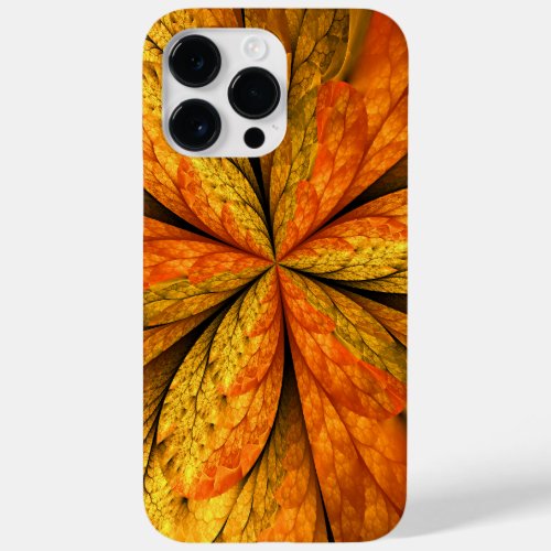 Autumn Plant Modern Abstract Fractal Art Leaf Case_Mate iPhone 14 Pro Max Case