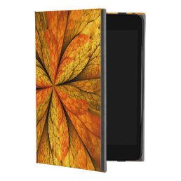 Autumn Plant, Modern Abstract Fractal Art Leaf iPad Mini 4 Case