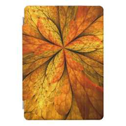 Autumn Plant, Modern Abstract Fractal Art Leaf iPad Pro Cover