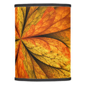 Autumn Plant, Modern Abstract Fractal Art Leaf Lamp Shade (Front)
