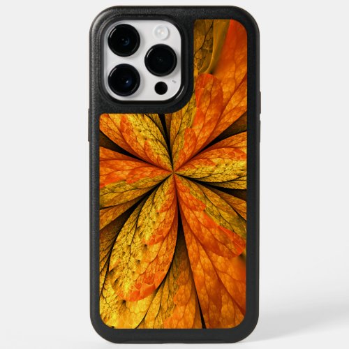 Autumn Plant Modern Abstract Fractal Art Leaf OtterBox iPhone 14 Pro Max Case