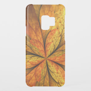 Autumn Plant, Modern Abstract Fractal Art Leaf Uncommon Samsung Galaxy S9 Case