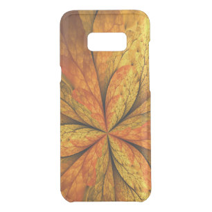 Autumn Plant, Modern Abstract Fractal Art Leaf Uncommon Samsung Galaxy S8+ Case
