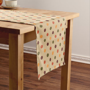 Autumn Polka Dot Table Runner