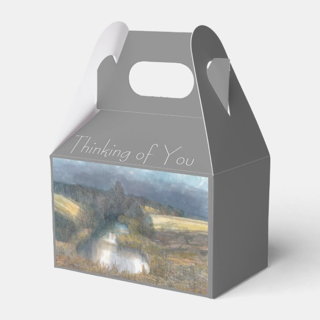 autumn pond favor boxes (Front Side)
