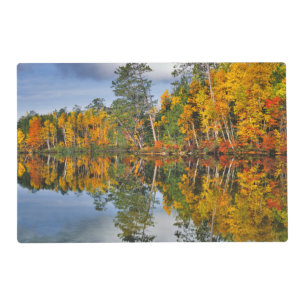 Autumn pond reflections, Maine Placemat