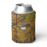 Autumn Pond with Swan Can Cooler