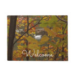 Autumn Pond with Swan Doormat