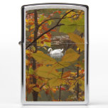 Autumn Pond with Swan Zippo Lighter