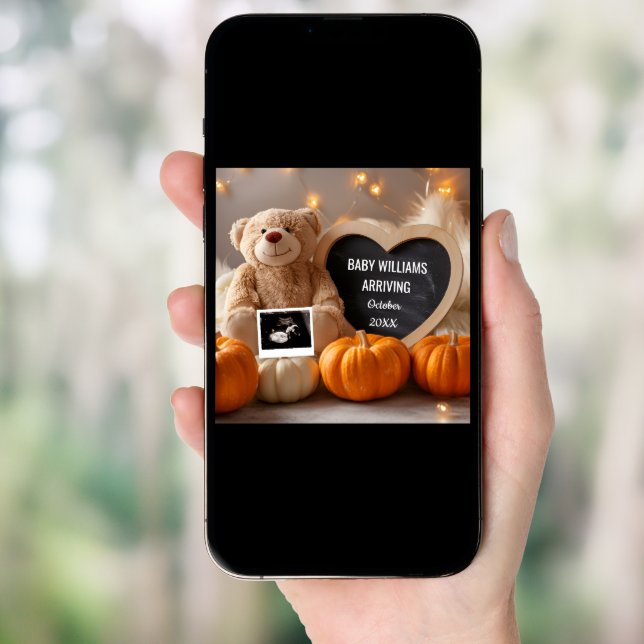 Autumn Pregnancy Announcement Social Media (Front Digital)
