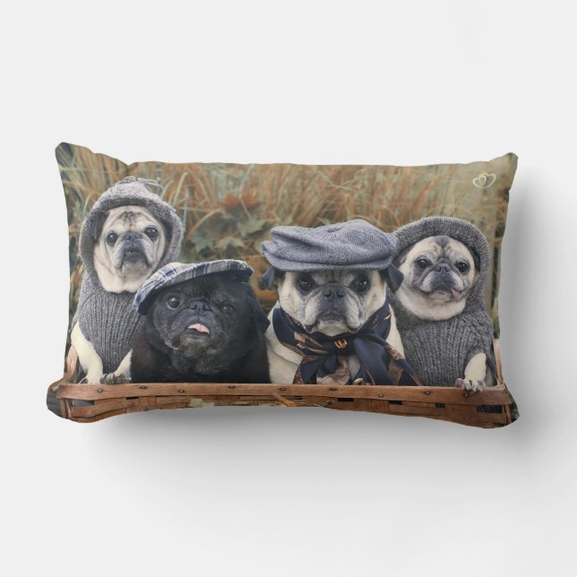 Autumn Pug Pillow (Front)