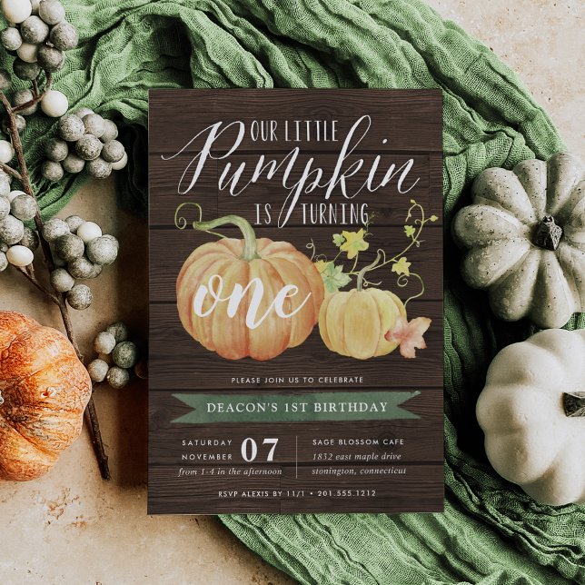 Autumn Pumpkin | Any Age Birthday Party Invitation (Creator Uploaded)