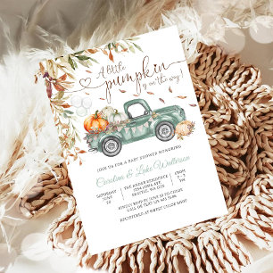 Autumn Pumpkin Baby Shower Invitation