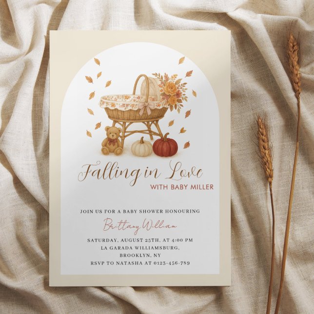 Autumn Pumpkin Boho Baby Shower  Invitation (Creator Uploaded)