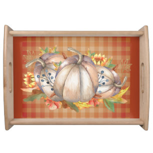 Autumn Pumpkin Bouquet Serving Tray