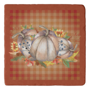 Autumn Pumpkin Bouquet Trivet