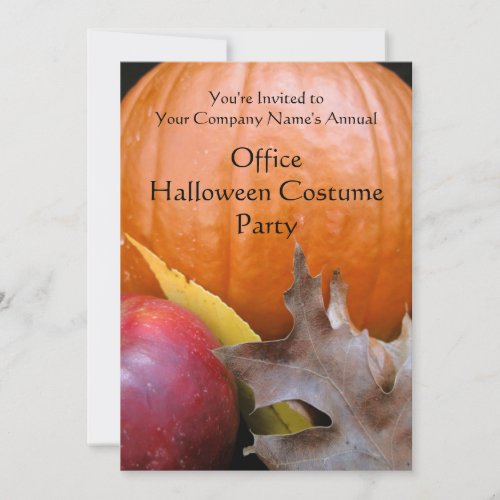 Autumn Pumpkin Costume Party Invitation