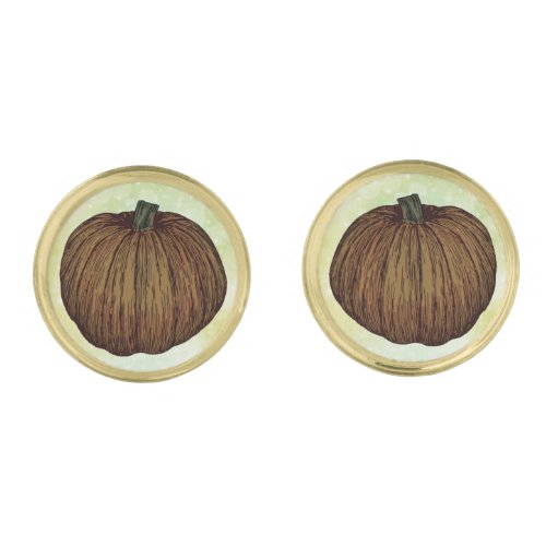 Autumn Pumpkin Cufflinks