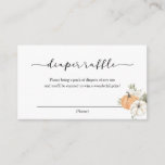 Autumn Pumpkin Diaper Raffle Card<br><div class="desc">Diaper raffle ticket with watercolor pumpkins.  Please bring a pack of diapers of any size and you'll be entered to win a wonderful prize!</div>
