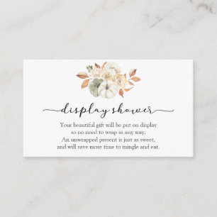 Autumn Pumpkin Display Shower card