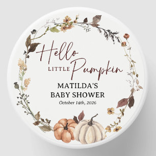 Autumn Pumpkin Fall Baby Shower Mini Candle Favors