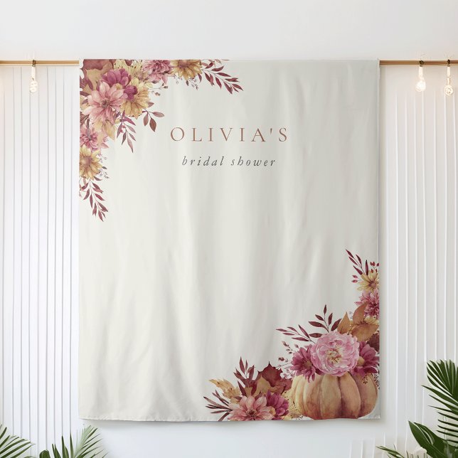 Autumn Pumpkin & Fall Wildflowers Event Backdrop (Creator Uploaded)