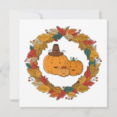 Autumn Pumpkin Family Wreath (Back)