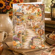 Autumn Pumpkin Farm September Happy Birthday