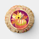 Autumn pumpkin floral orange purple wine reese&#39;s peanut butter cups