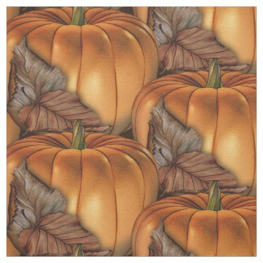 Autumn Pumpkin Halloween Fabric