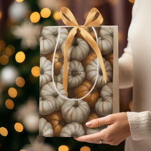 Autumn Pumpkin Harvest Halloween Thanksgiving Medium Gift Bag