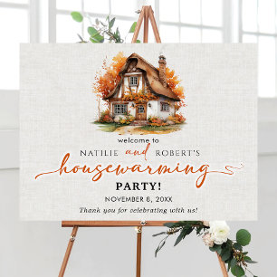Autumn Pumpkin Housewarming Party Welcome Sign