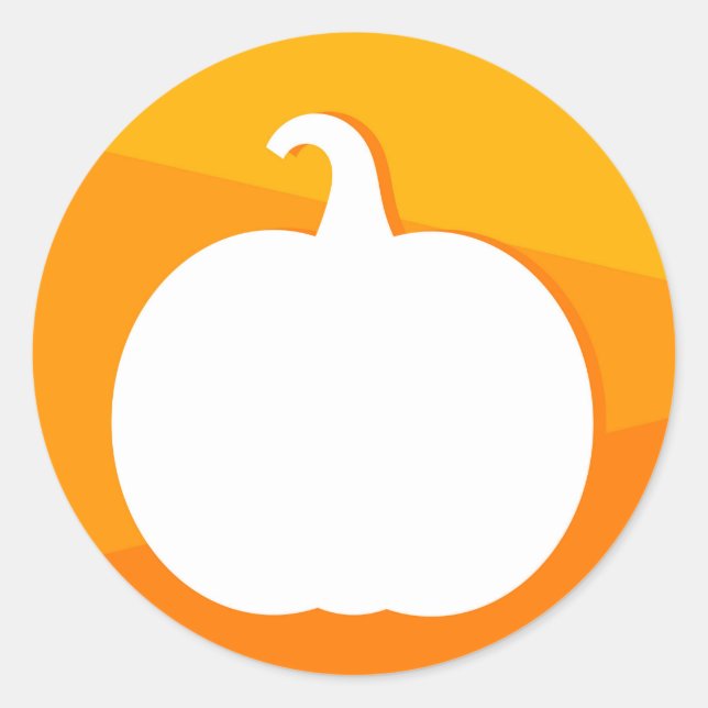 Autumn pumpkin label for design Sticker (Front)