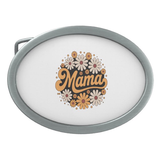 Autumn Pumpkin Mama Belt Buckle (Front)