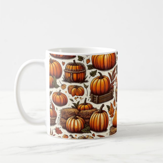 Autumn Pumpkin Mug (Left)