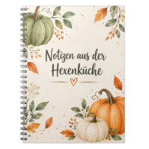 Autumn Pumpkin Notebook 'Witch's Kitchen'