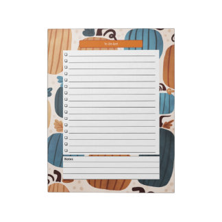 Autumn Pumpkin Notepad