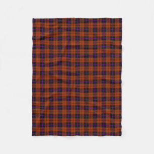 Autumn pumpkin orange purple/black stripe fleece blanket