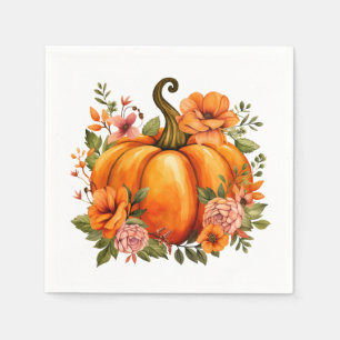Autumn Pumpkin Paper Napkins