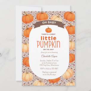 Autumn Pumpkin Patch Baby Shower Invitation