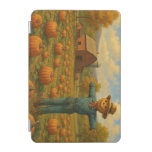 autumn pumpkin patch &amp; scarewcrow iPad mini cover